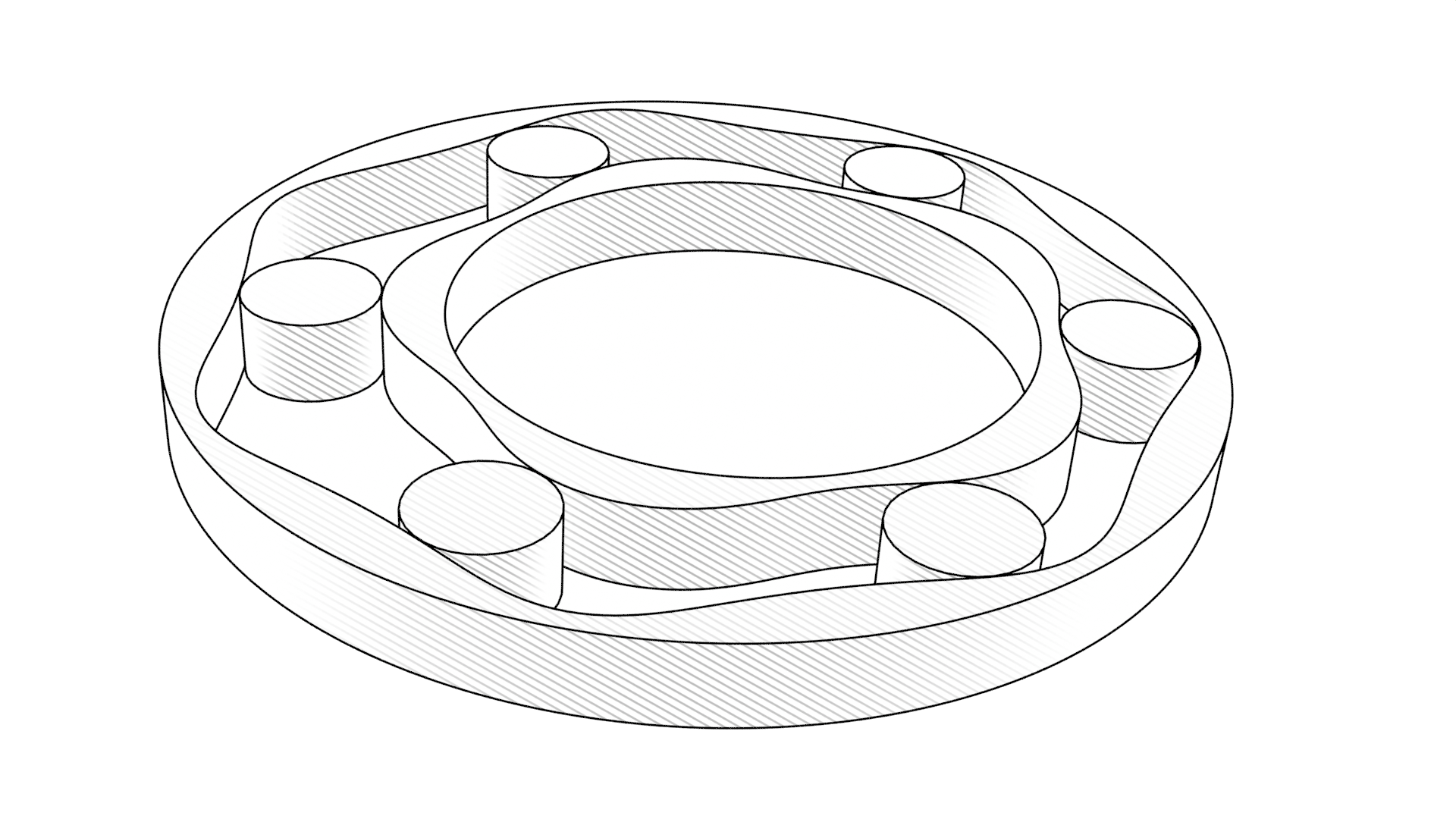 Rolling interface with the retainer disabled